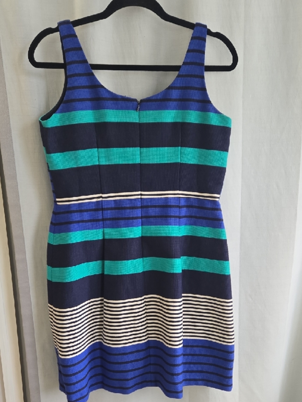 LOFT Heavy Knit Striped Sleeveless Dress – Size 6, Like New - Picture 7 of 11